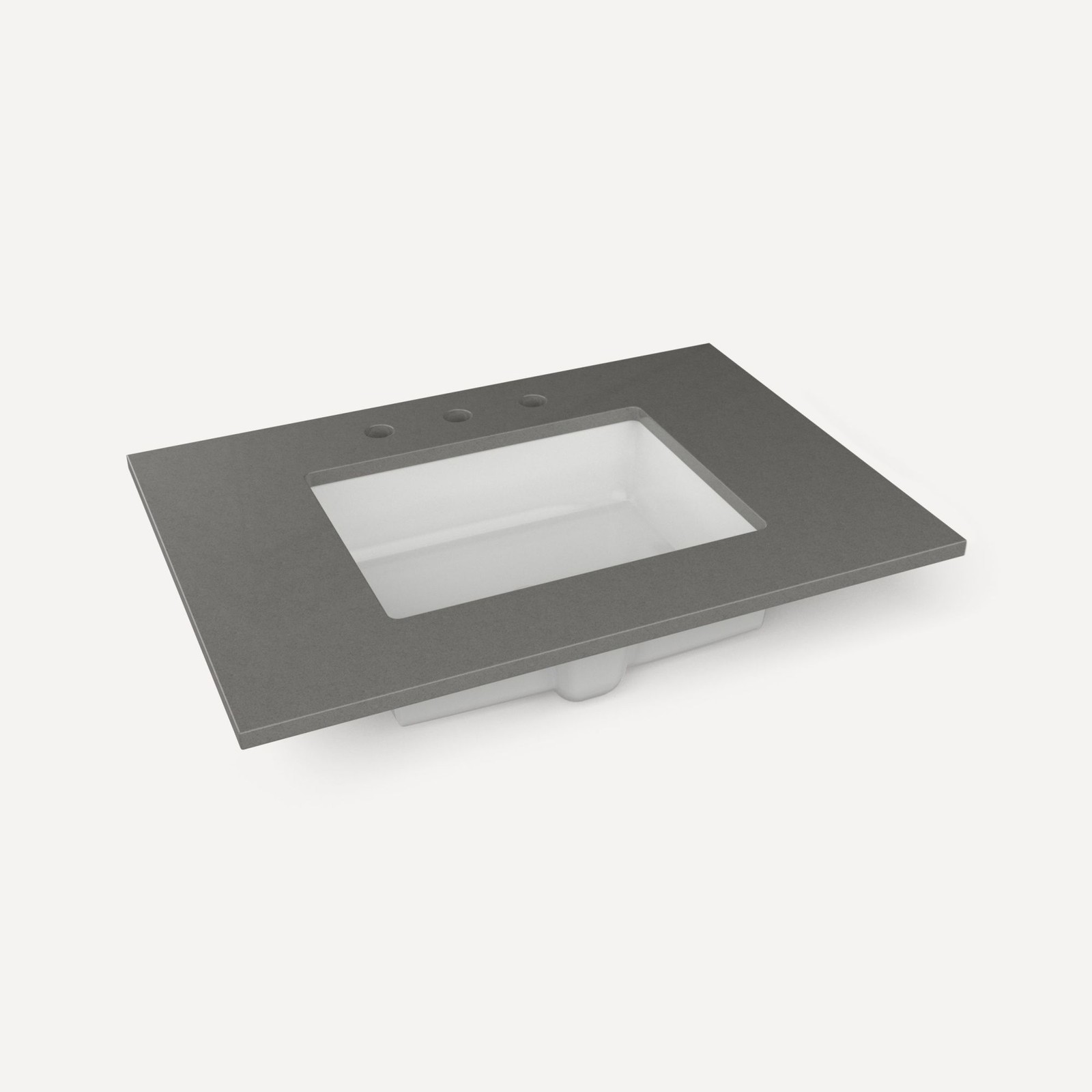 Robern TB31UCO-8 31″ Quartz Vanity Top for Widespread Faucet – White Zeus