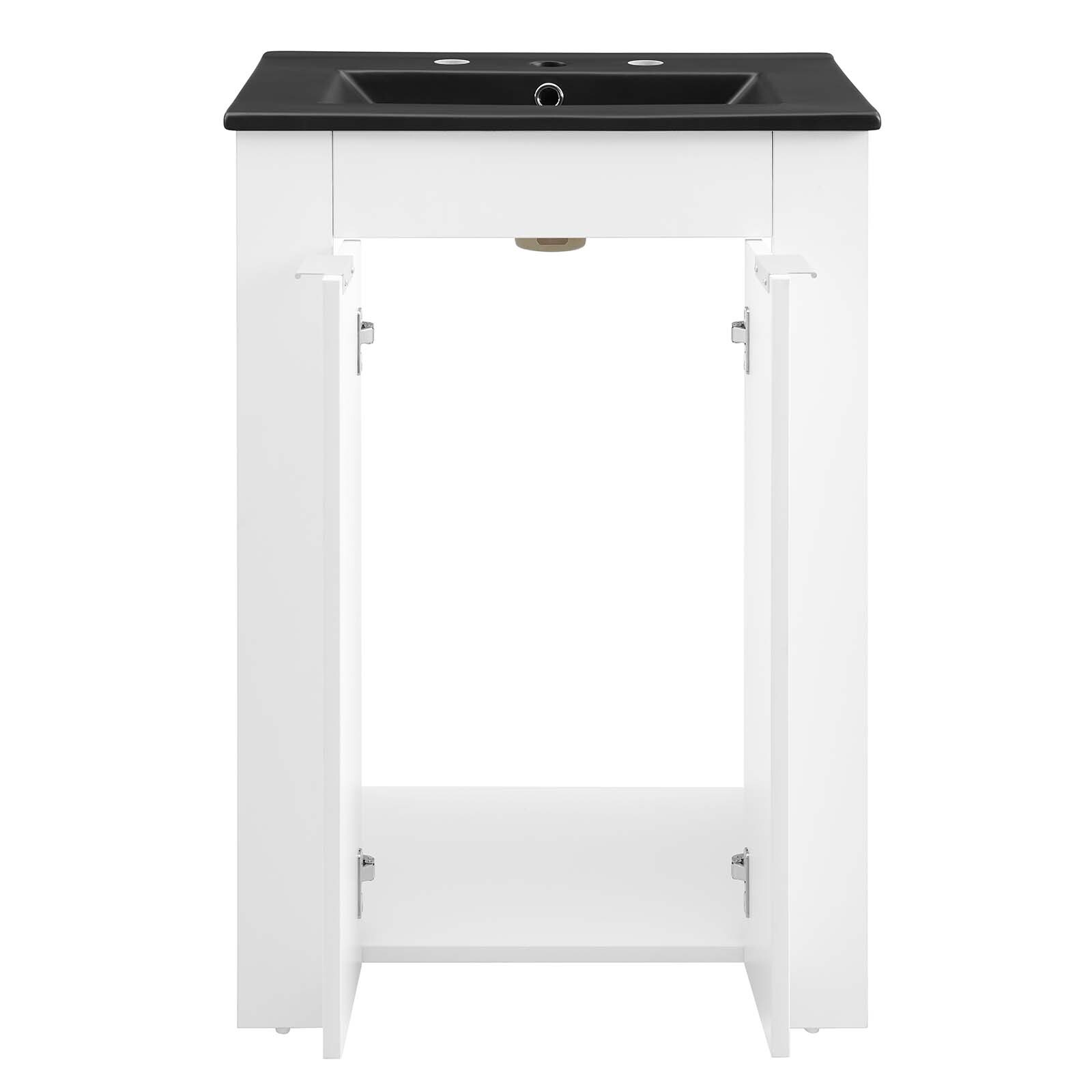 Modway Maybelle 24″ Bathroom Vanity In White Black