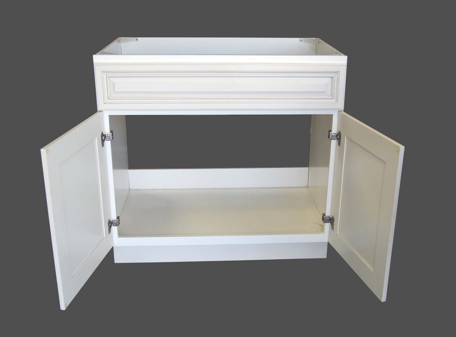 single Antique White Bathroom Vanity Base Cabinet solid wood 36″