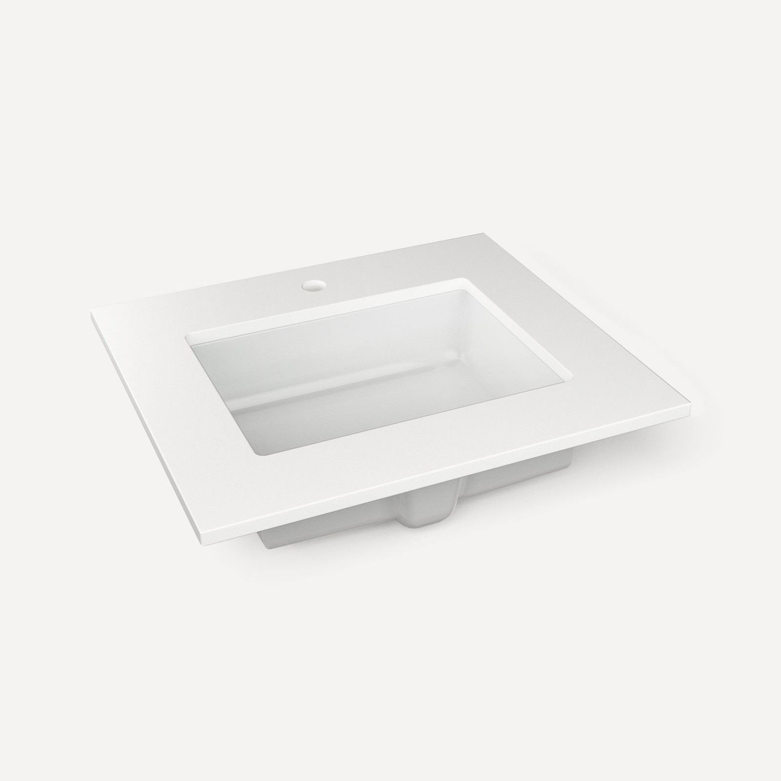Robern TB25UCO-1 25″ Quartz Vanity Top for 1 Hole Faucet – Quartz White