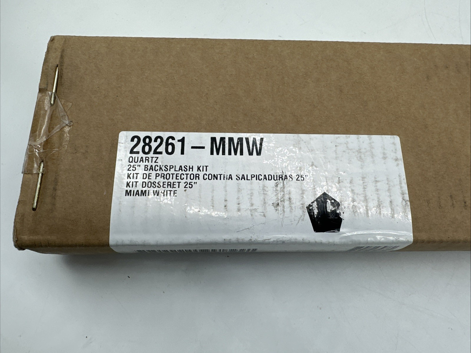 Kohler Silestone Quartz Backsplash Miami White 25″ 28261-MMW