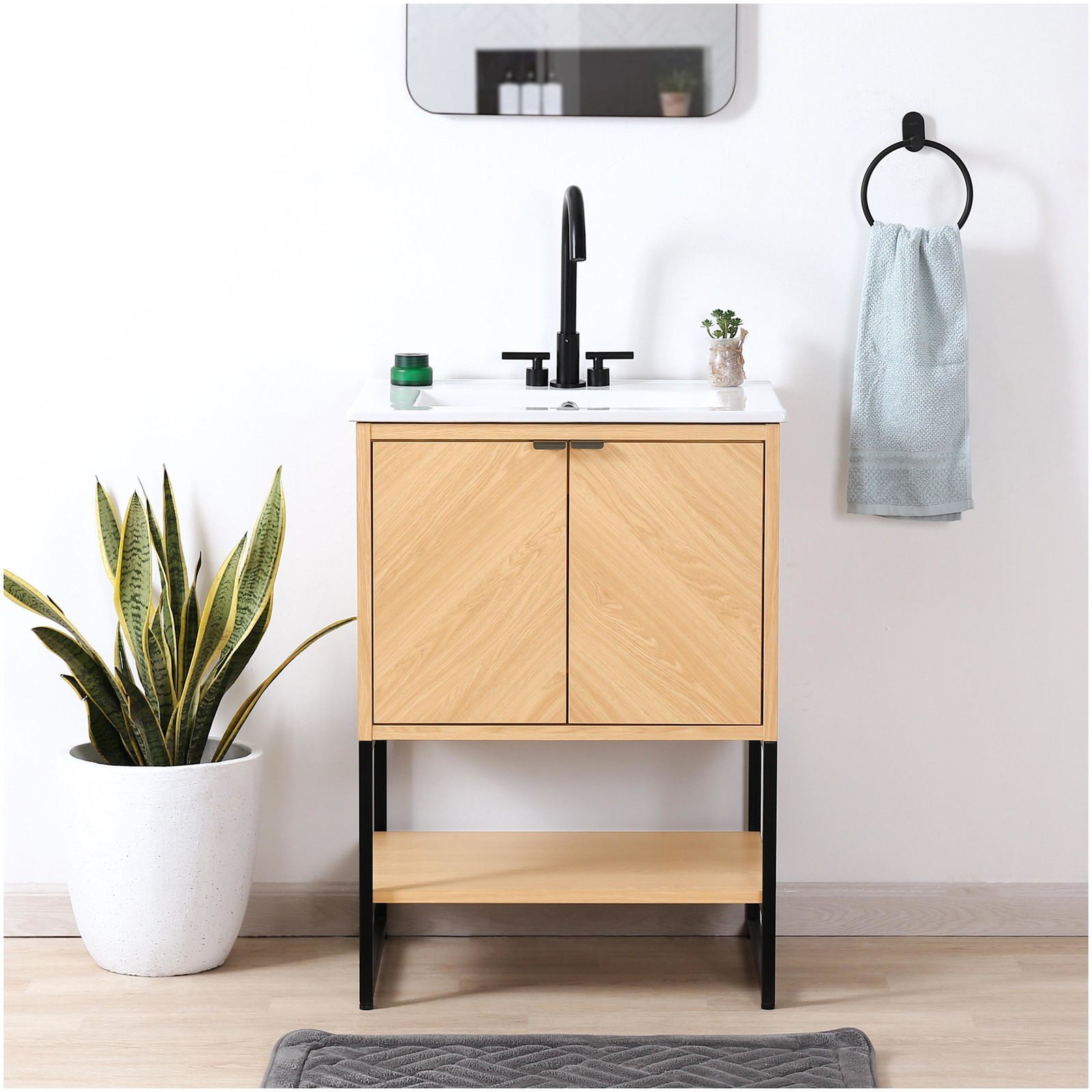 JONATHAN Y Lighting VAN1013 Juhl 23″ Single – Wood