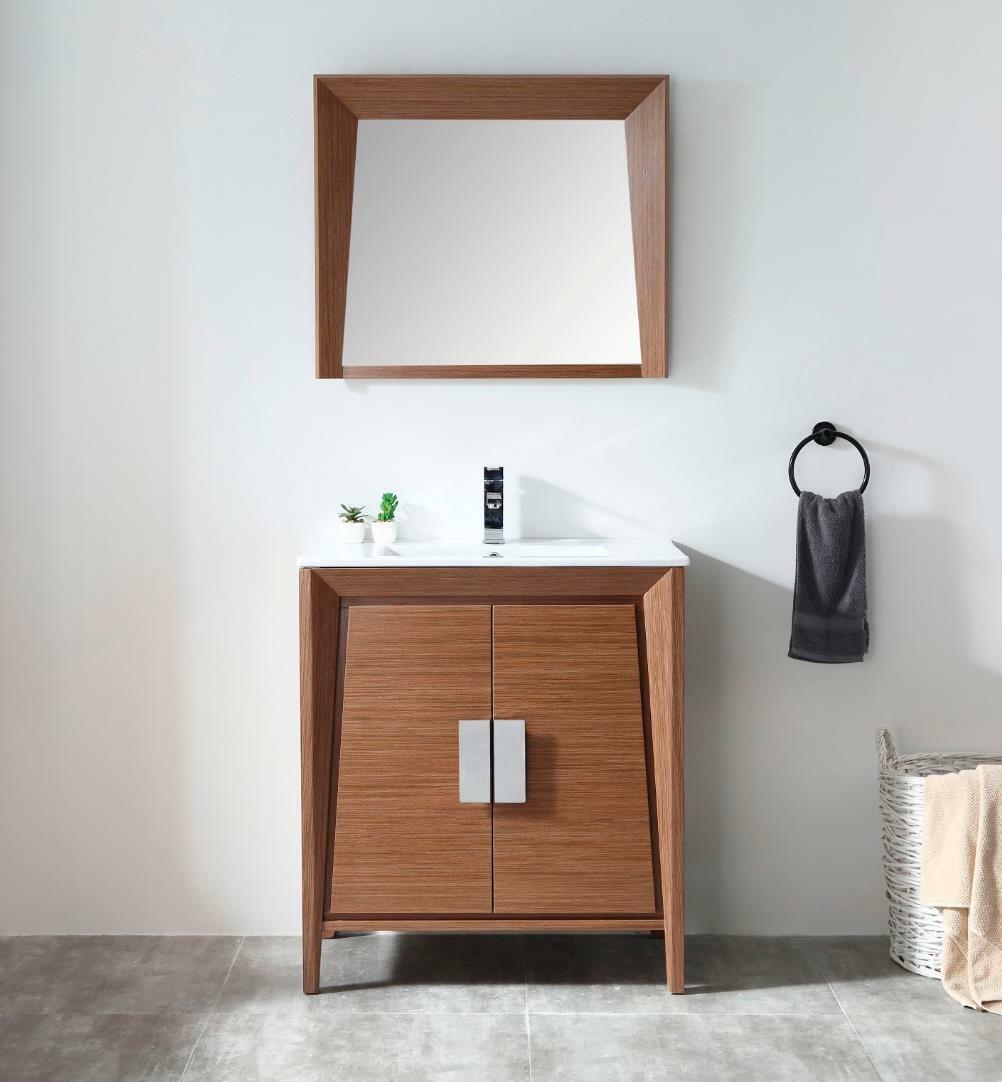 30 inch Larvotto Light Wheat Modern Bathroom Vanity CL-22WV30-ZI