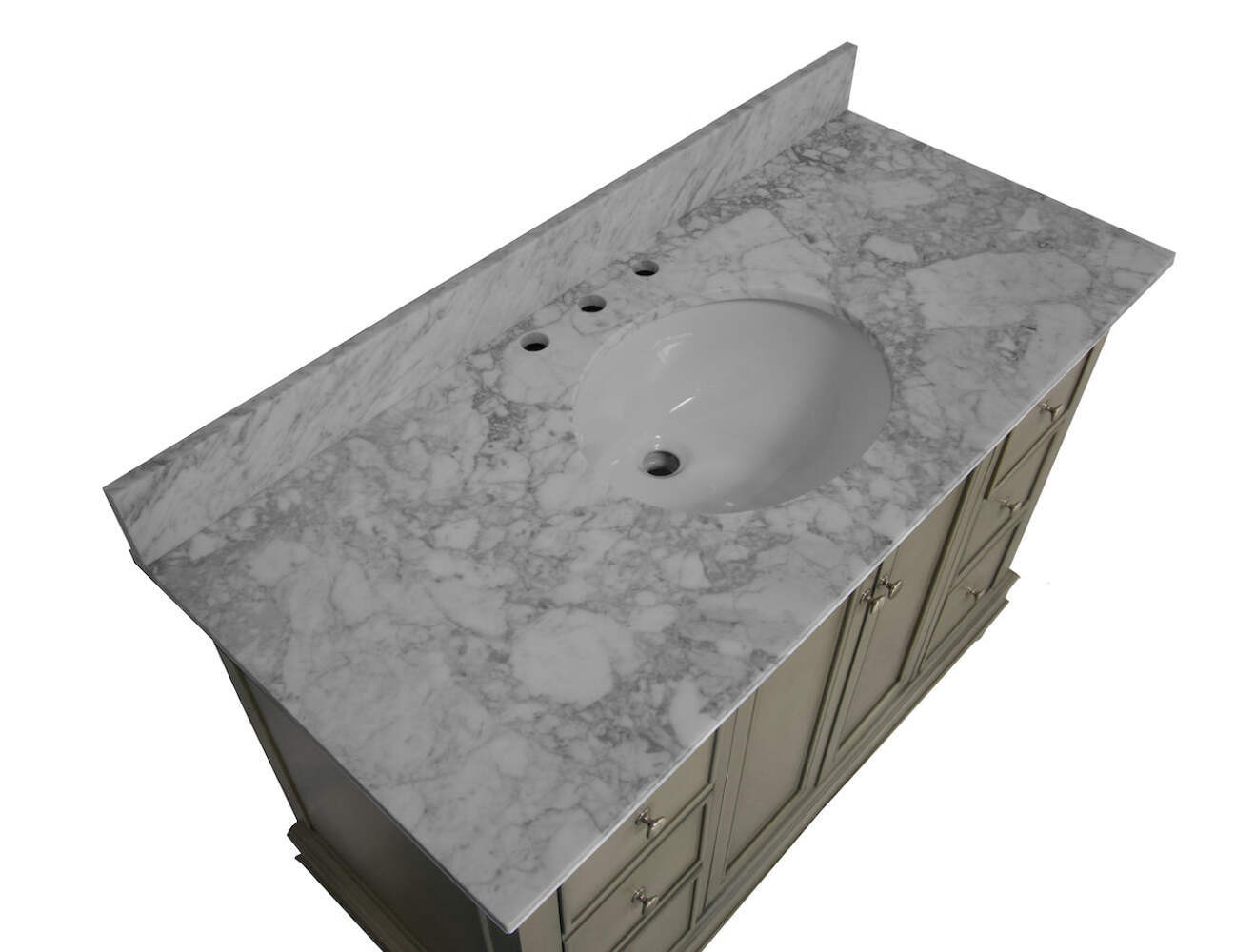 Bella 48-inch Vanity with Carrara Marble Top