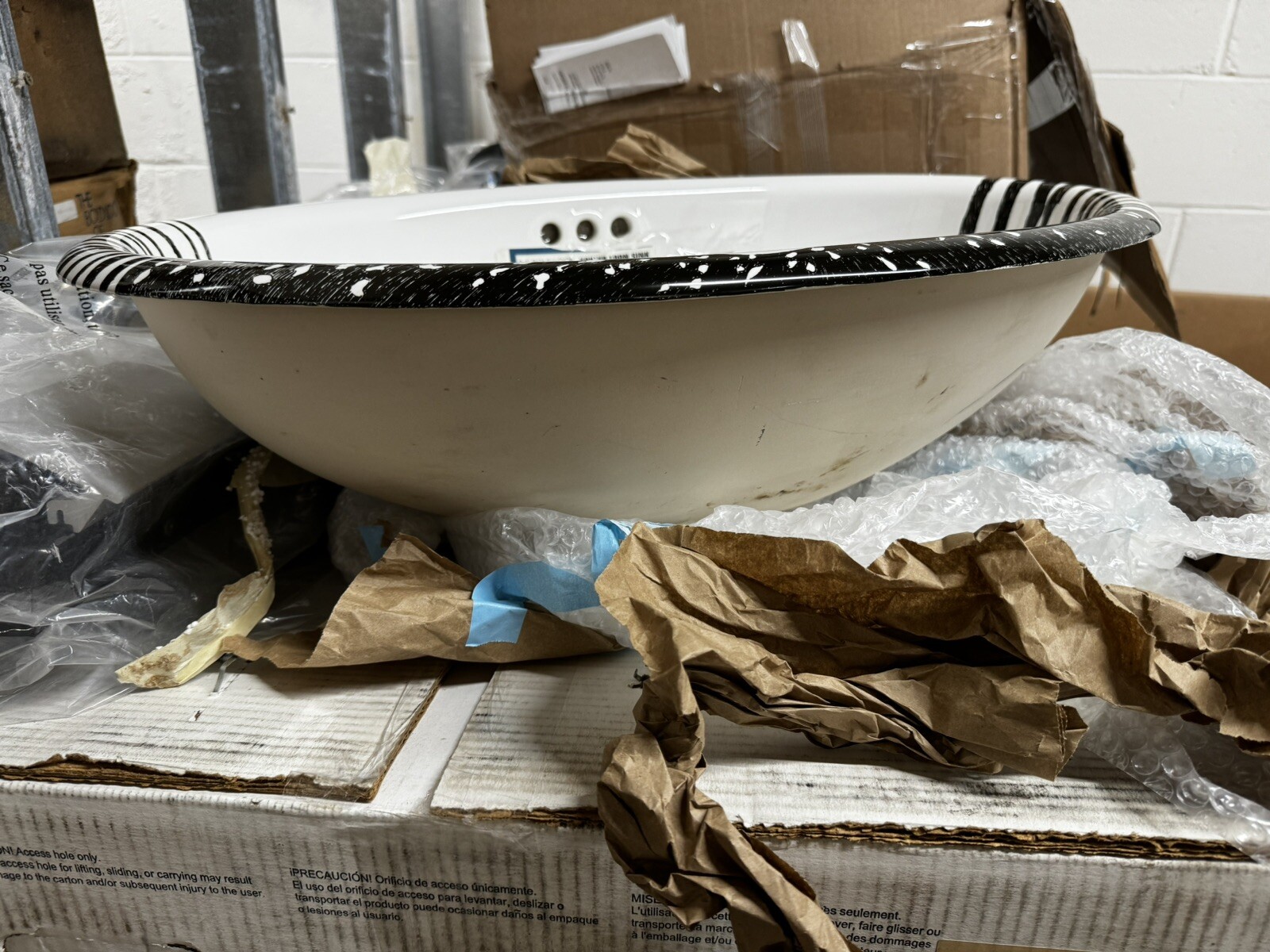 KOHLER Loon design on Vintage Self-rimming lavatory K-14157-NA