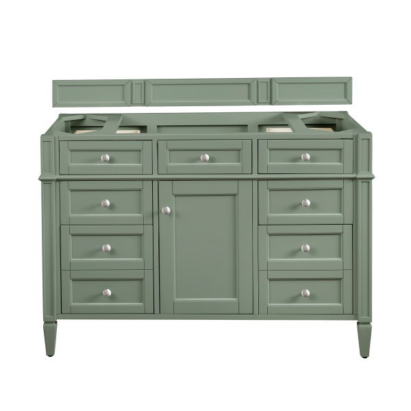 48″ James Martin Brittany 650-V48-SC-3WZ Vanity Cabinet White Zeus Top