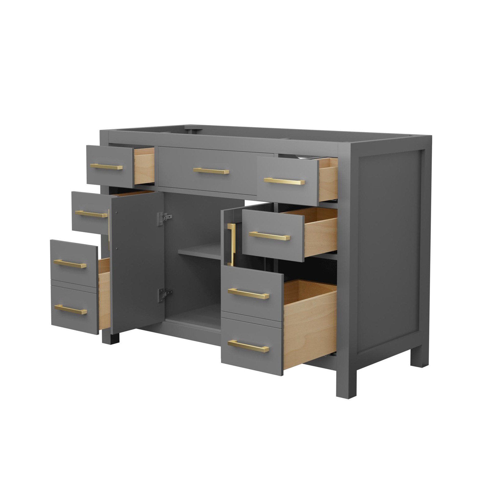 Wyndham Collection WCG242448S-CX-MXX Beckett 48″ Single – Dark Gray / Matte