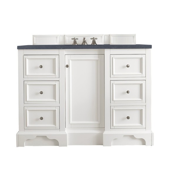 48″ James Martin De Soto 825-V48-BW-3CSP Vanity Cabinet Charcoal Soapstone Top