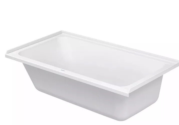 Duravit D-Code 700405 Drop in Bathtub 60”X32”, White. No Installation Accesories
