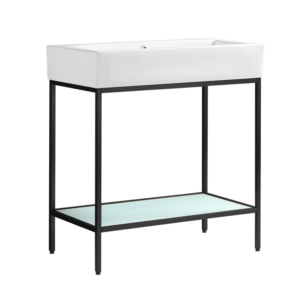 Swiss Madison SM-BV72 Pierre 33-1/2″H Console Sink Set – Chrome