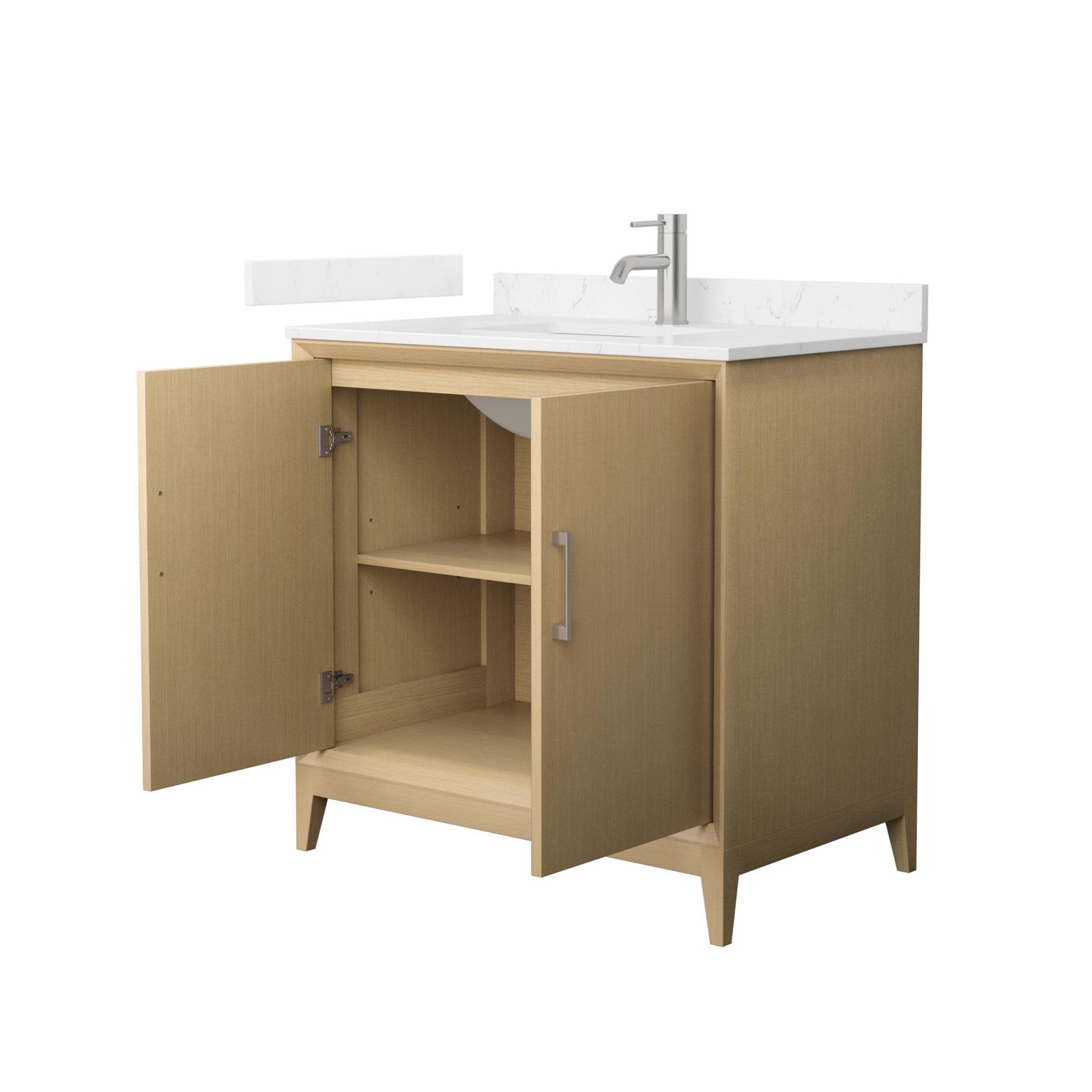 Wyndham Collection WCH7575-36S-VCA-MXX Janna 36″ – White Oak / White Cultured