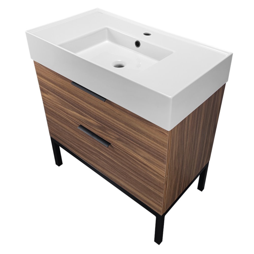 Nameeks Derin-3217 Derin 32″ – Grey Oak / Black
