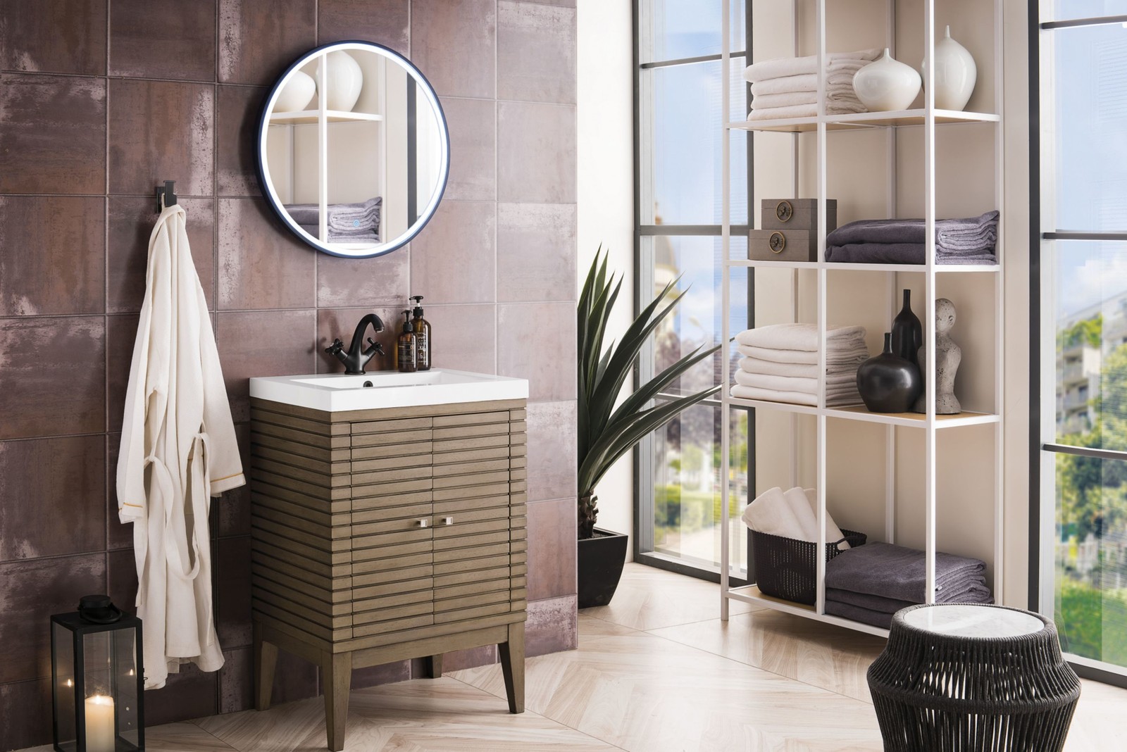 James Martin Vanities E213V24WG Linden 24″ – Wood