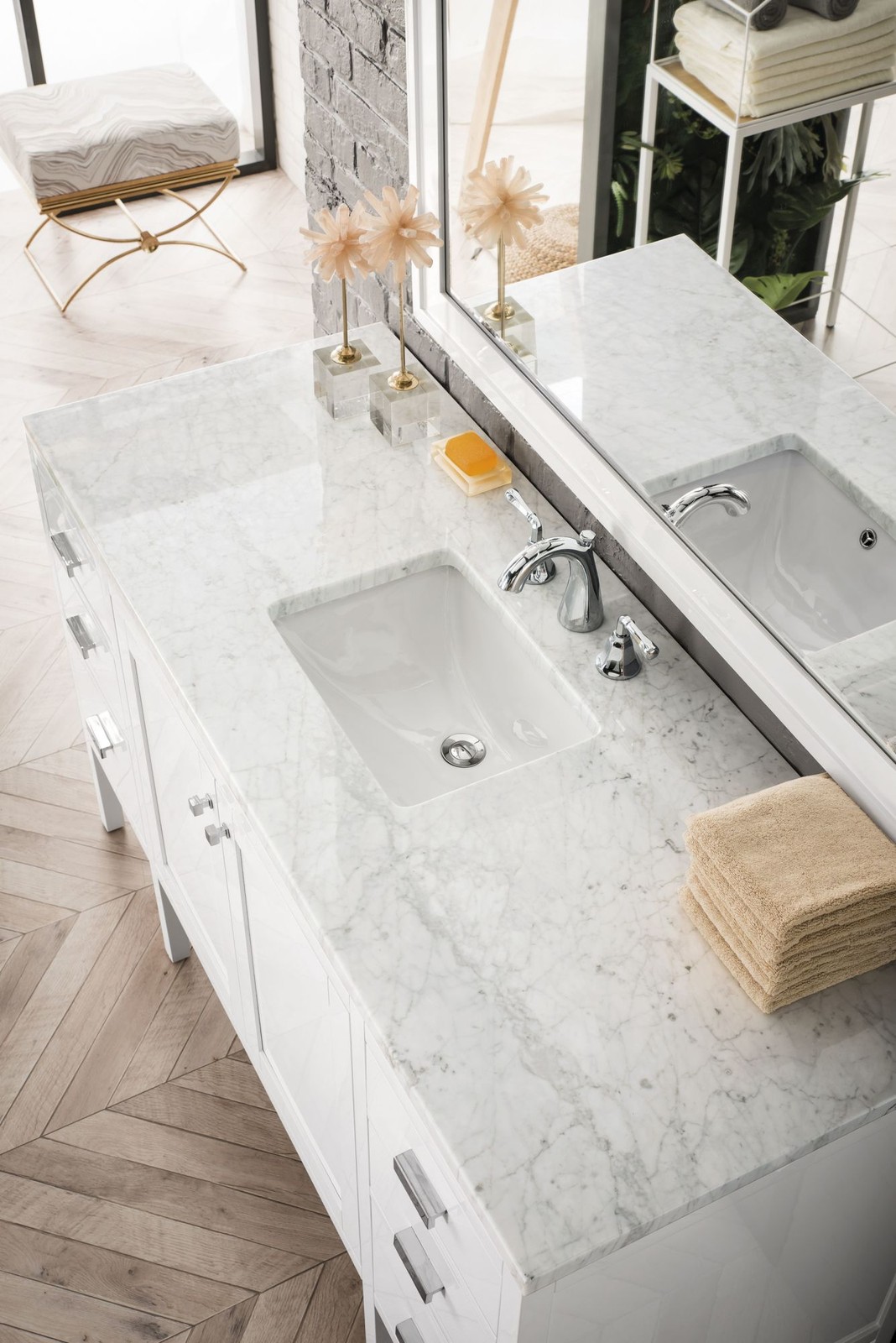 James Martin Vanities E444-V60S-3EJP Addison 60″ – Mid Century Acacia