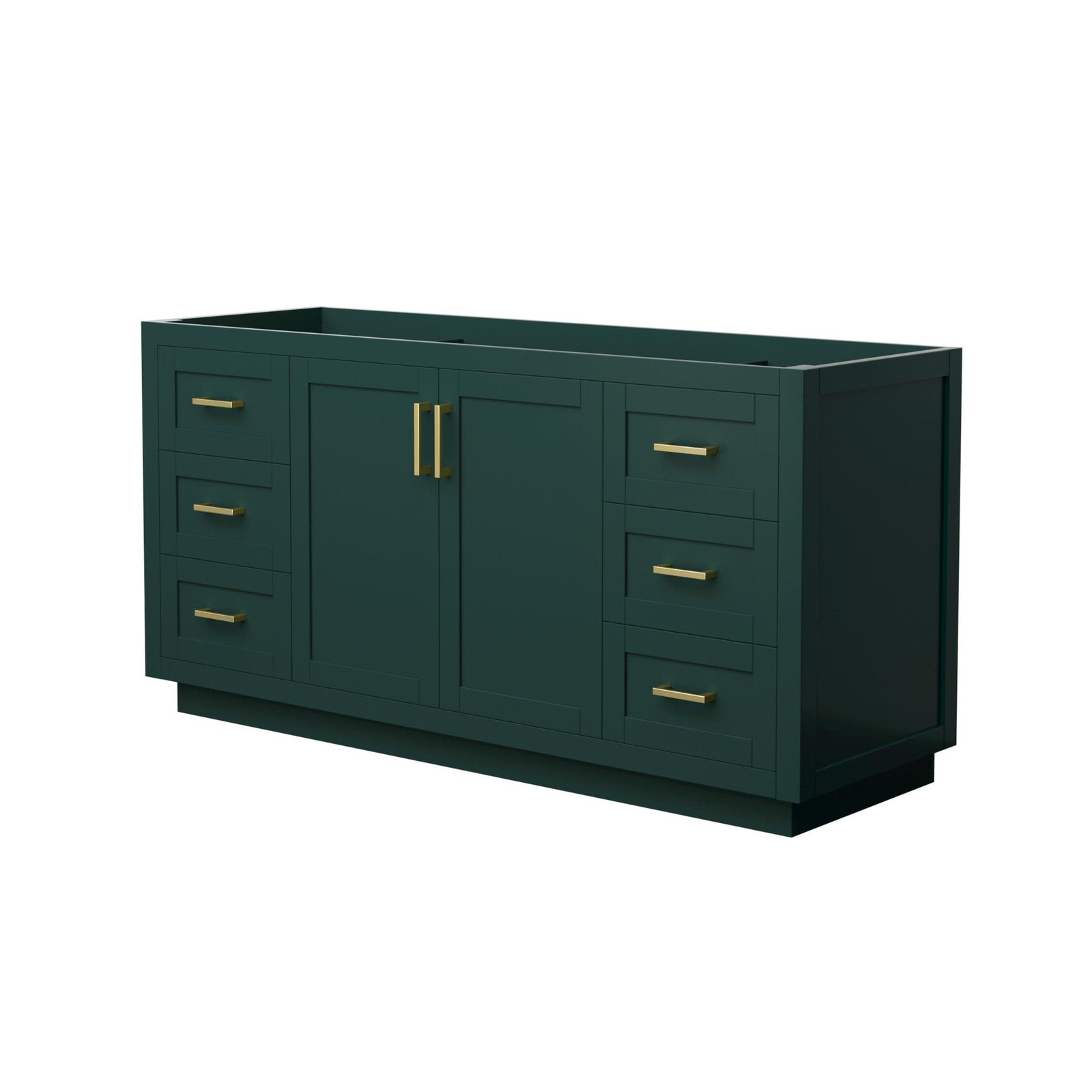 Wyndham Collection WCF2929-66S-CX-MXX Miranda 66″ Single – Green / Brushed Gold