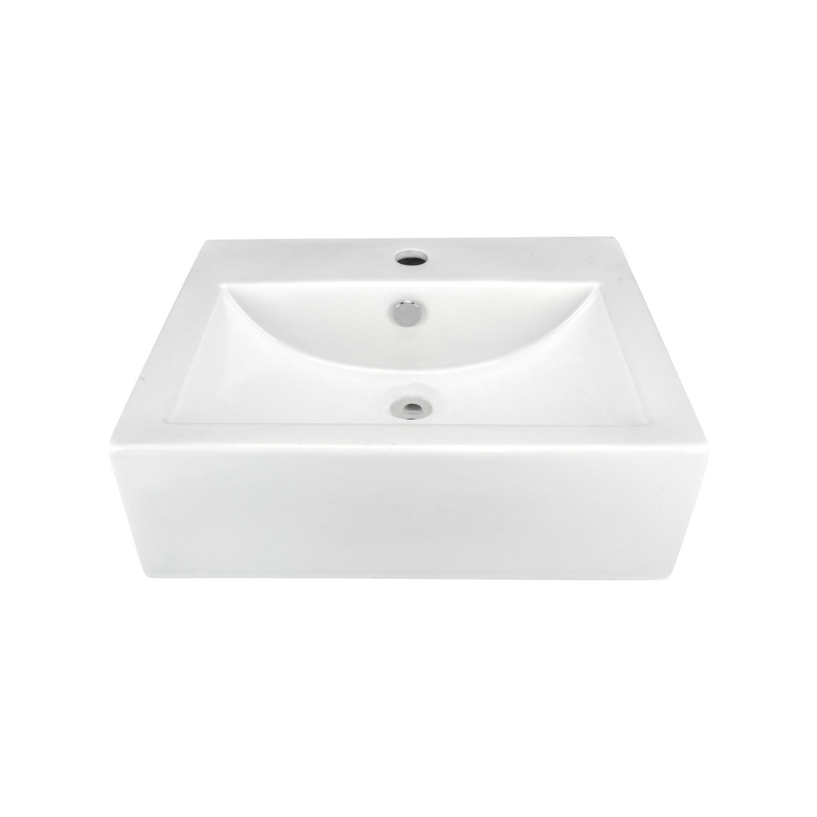 Rok Apron Shaped Vessel Bathroom Vanity Sink 20-1/2″ X 16-3/4″ White Porcelain