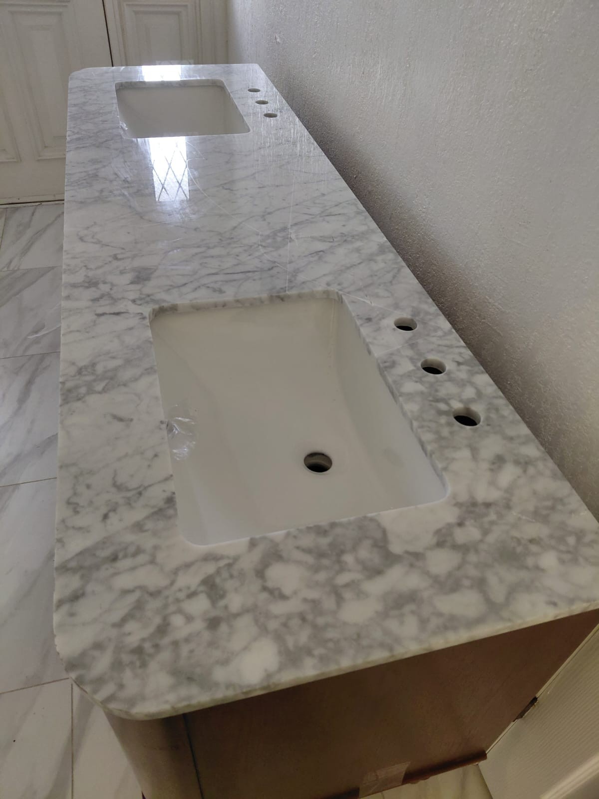 Collette Double Sink Bath Vanity – Only $485: Minor damage – Retails for $2,699