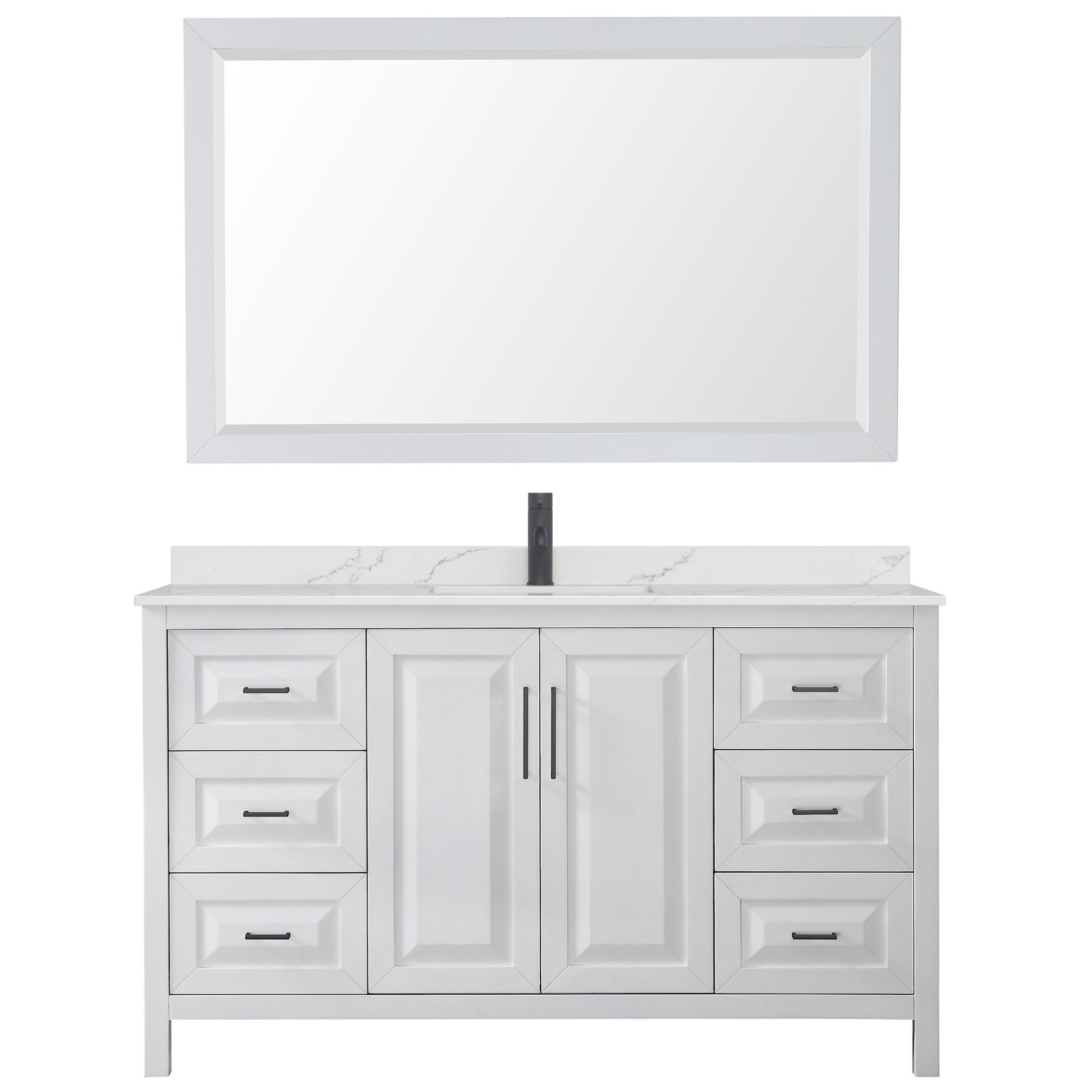 Wyndham Collection WCV252560S-QTZ-UNSM58 Daria 60″ – Dark Espresso / Giotto