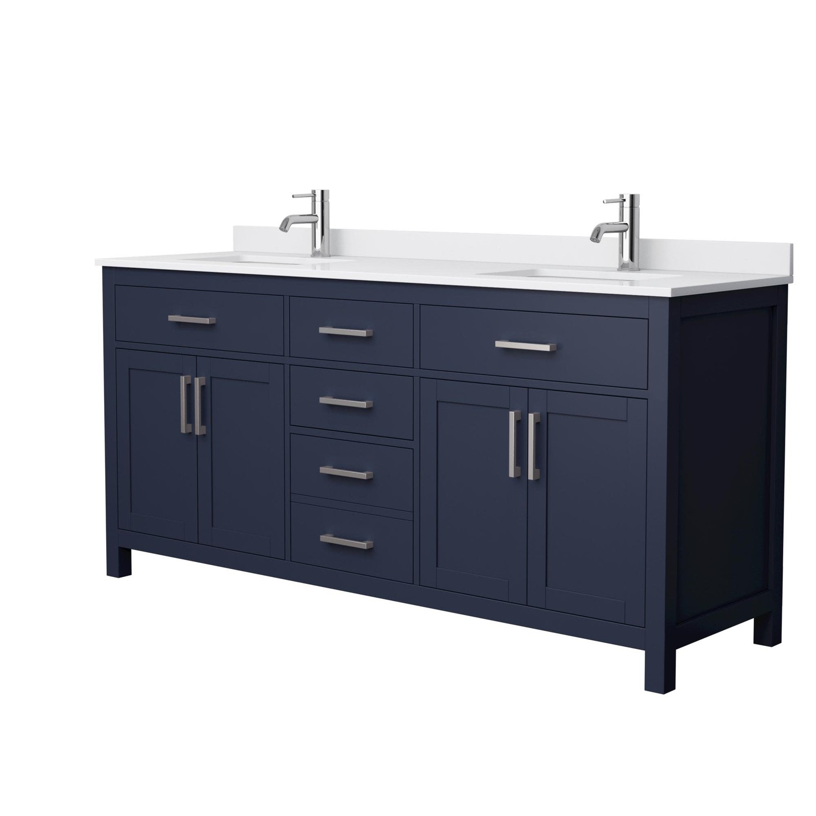 Wyndham Collection WCG242472D-UNSMXX Beckett 72″ – Green / Carrara Cultured