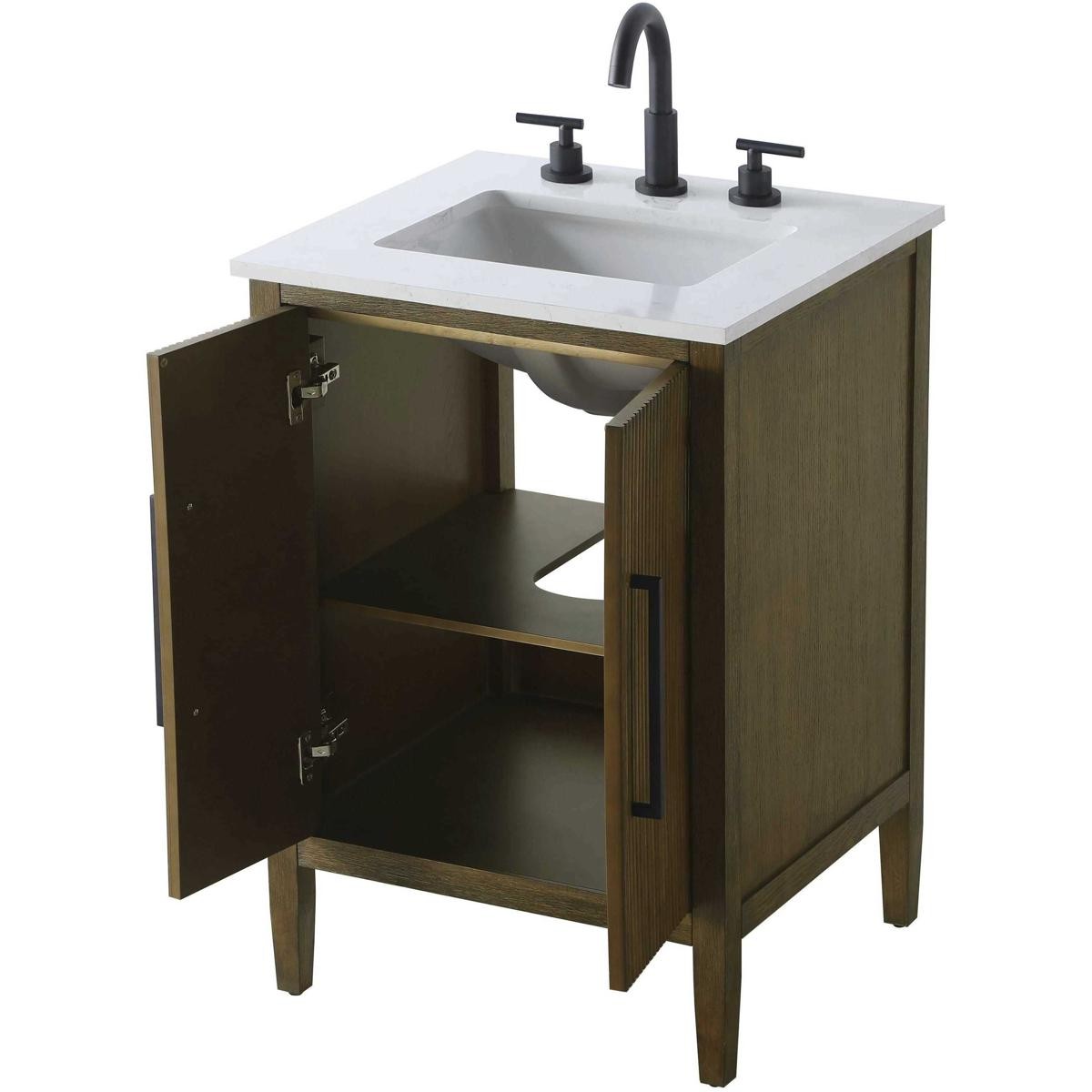 Elegant Lighting VF29624HO Blakely Vanity Hazel Oak