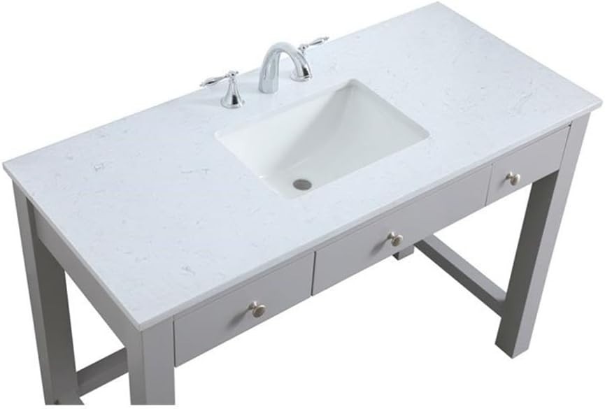 Elegant Kitchen and Bath – VF14848GR – 48 Inch ADA Compliant Bath Vanity In Grey