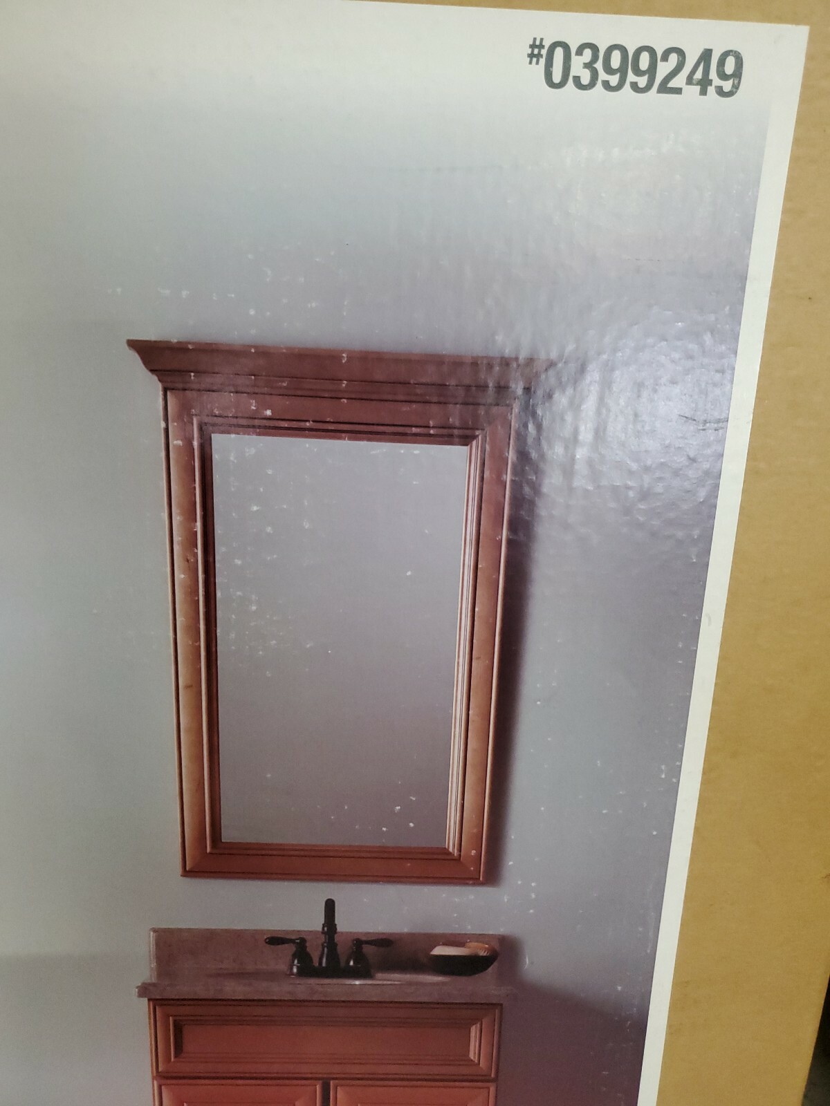 Style Selections Ryerson 25-in W x 34-in H Golden Rectangular Bathroom Mirror