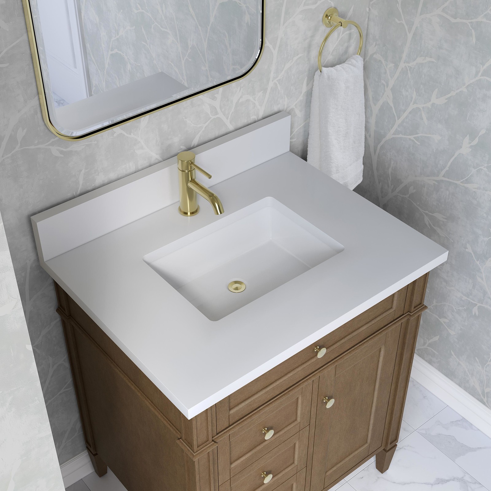 James Martin Vanities 655-V30-1WZ Brittany 30″ – White