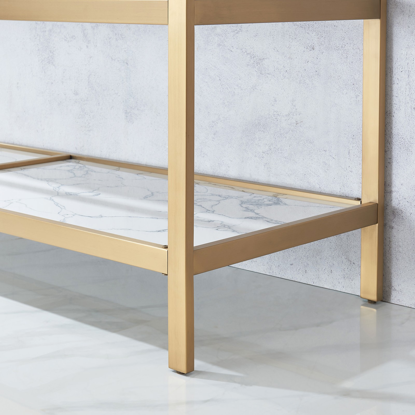 Miseno MV-NM-702772M Ecija 72″ – Brushed Gold / Pandora White