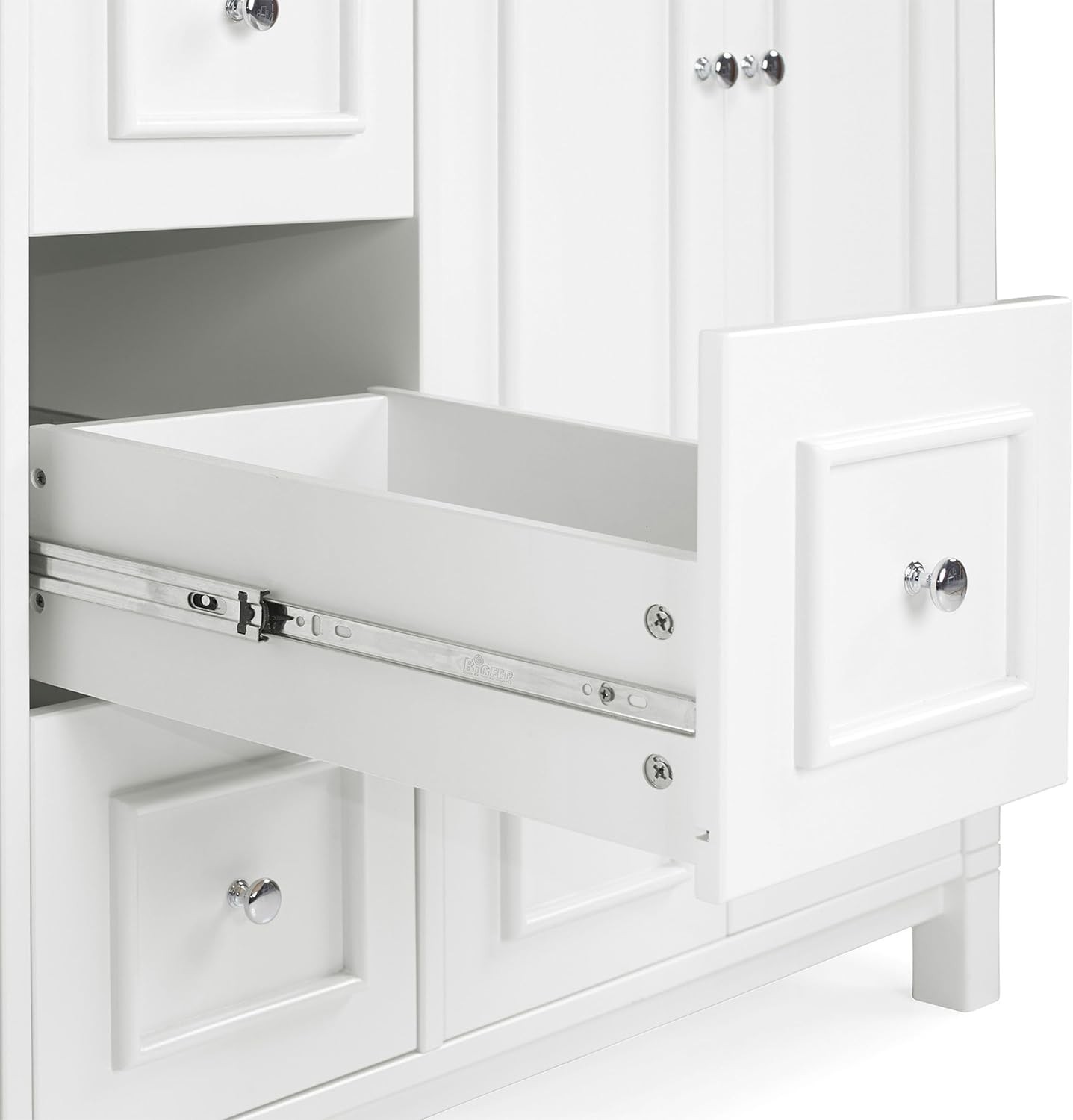 Williamsburg 60 Inch Double Sink Bathroom Vanity – Freestanding Cabinet Witho…