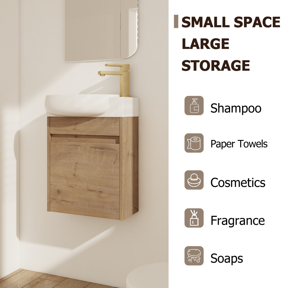 Bathroom Vanity with Sink and Soft-Close Doors
