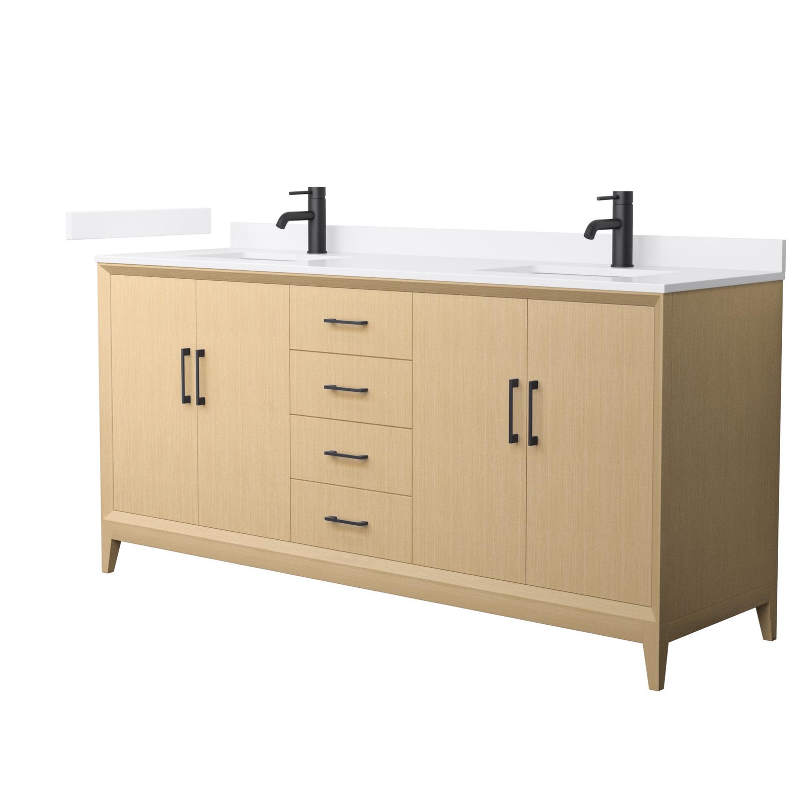 Wyndham Collection WCH7575-72D-VCA-MXX Janna 72″ – White Oak / White Cultured