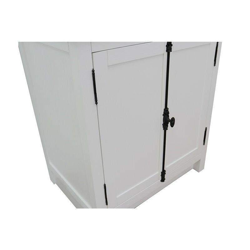 Plantation 30″ Single Solid Wood Vanity in Glacier Ash (Cabinet Only)