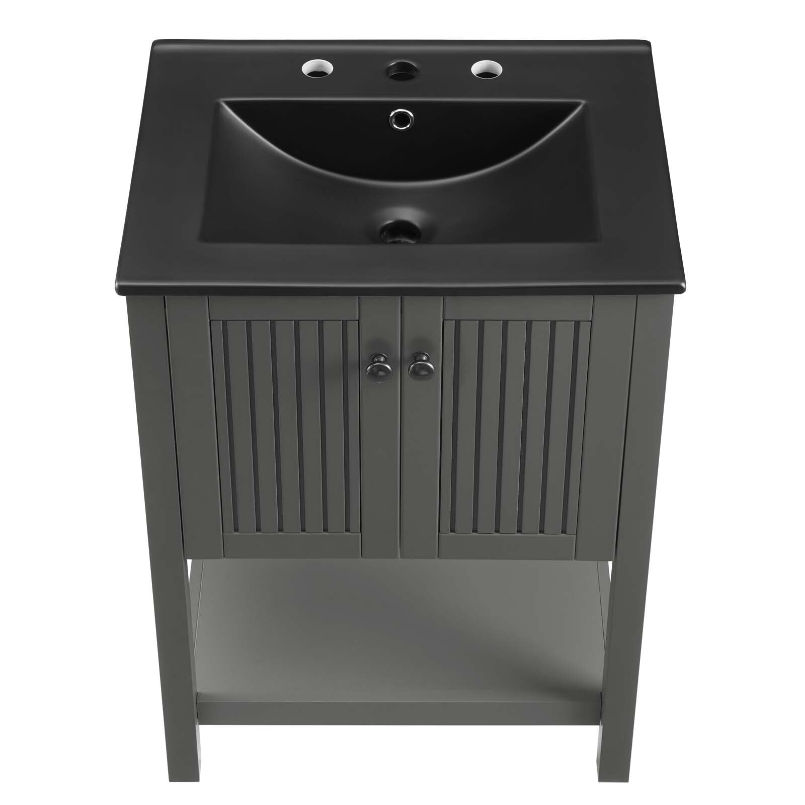 Modway Steam 24″ Bathroom Vanity With Sink in Gray Black