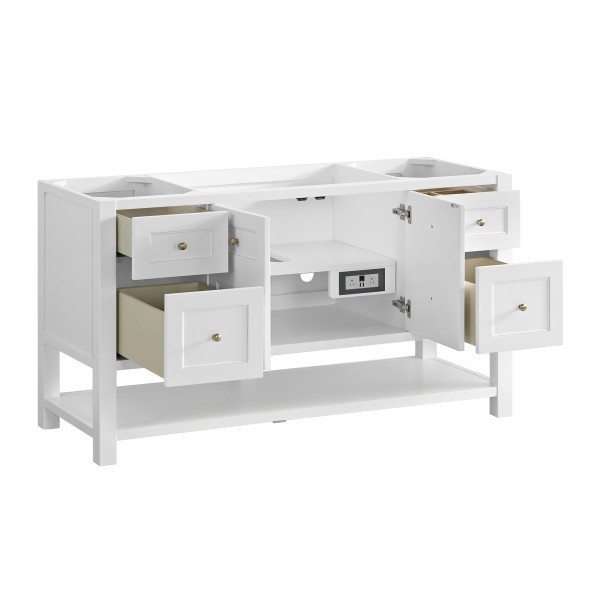 60″ James Martin Breckenridge 330-V60S-BW-3CSP Vanity Cabinet Charcoal QuartzTop