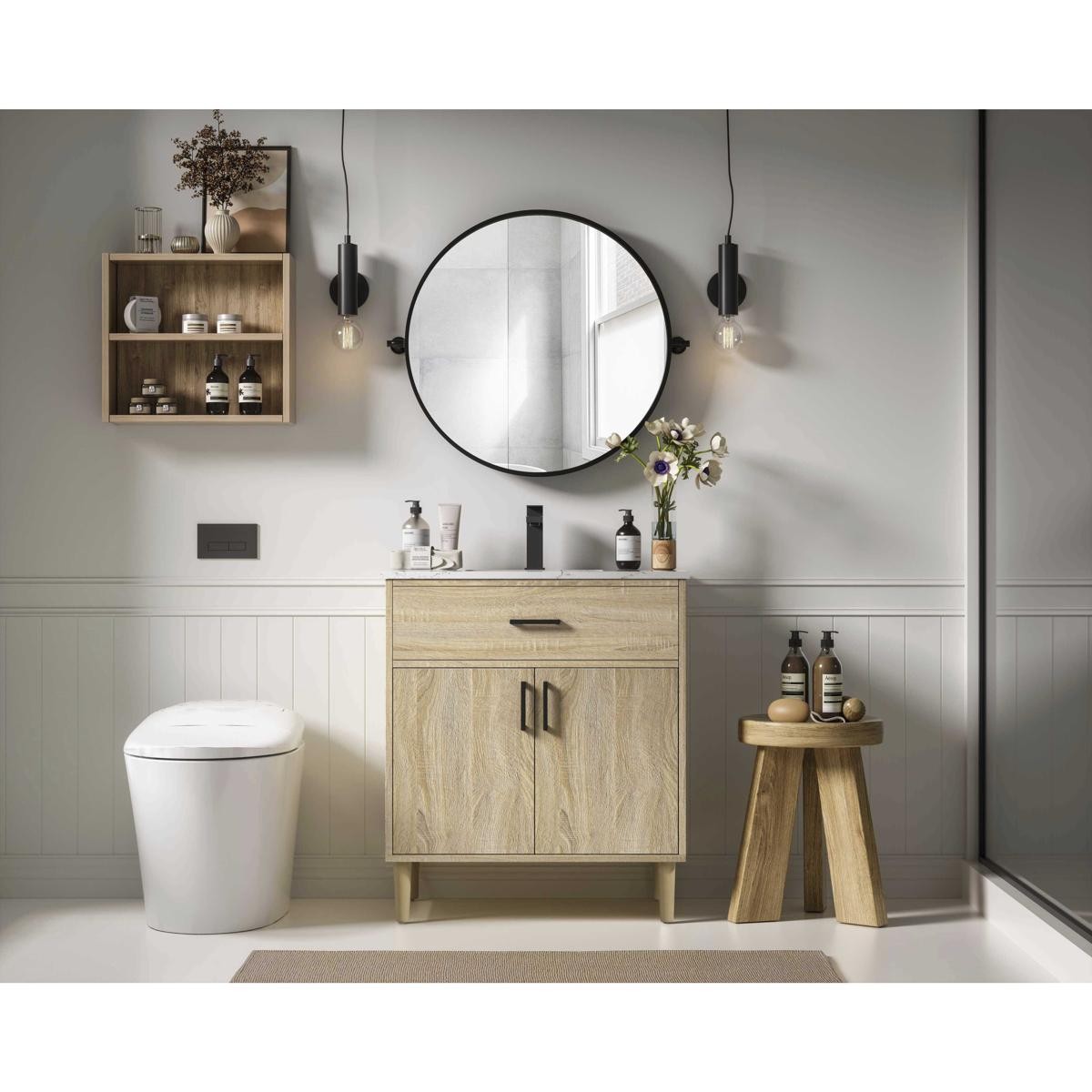 Elegant Lighting VF25030MW Chandler Vanity Mango Wood