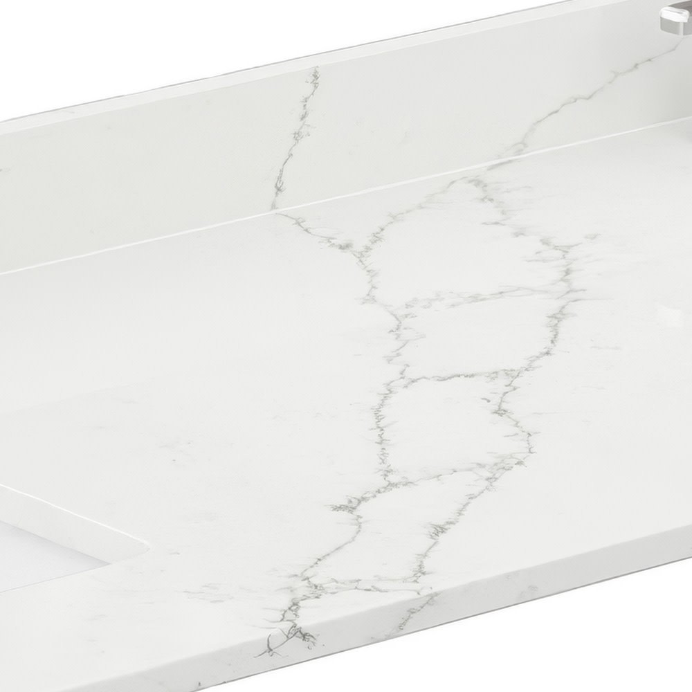 Wyndham Collection WCFQC372DTOPUNS-Q 72″ Quartz Vanity Top – Giotto Quartz