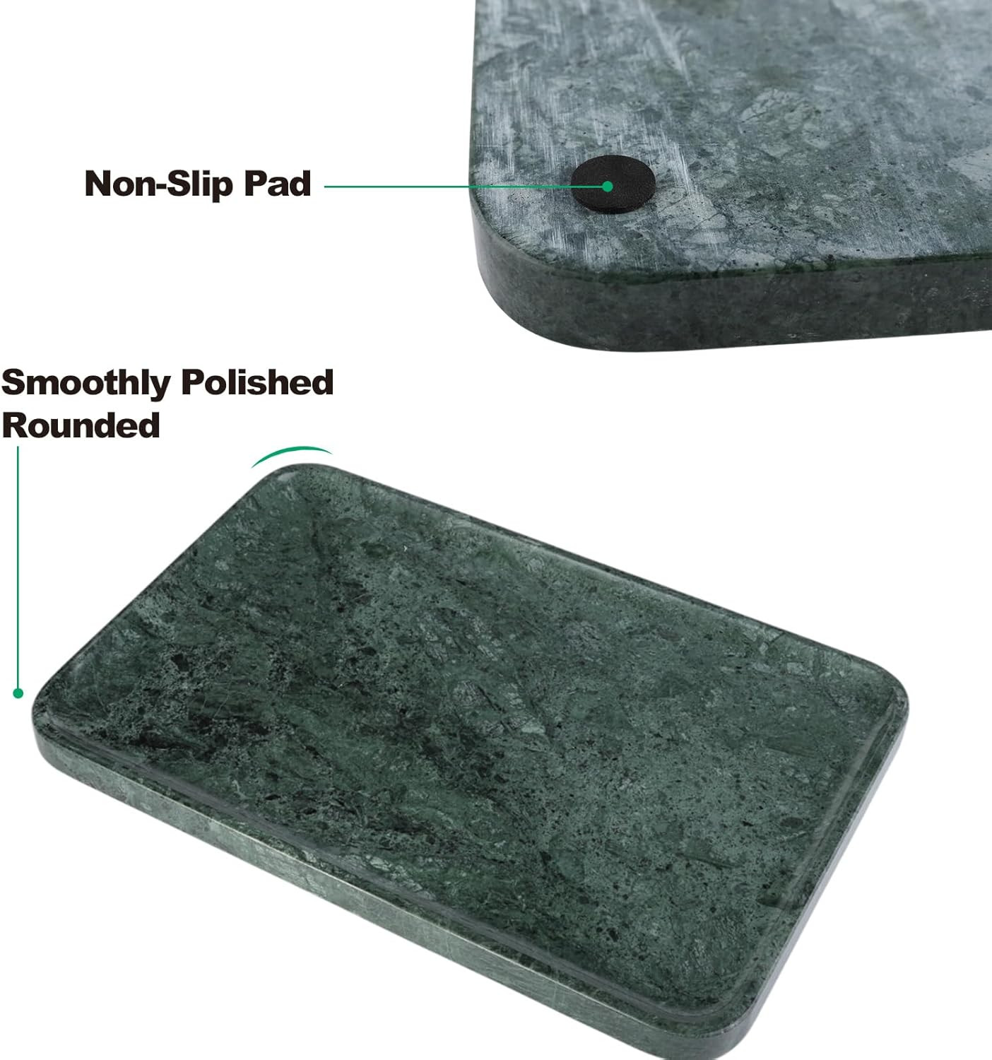 Marble Vanity Tray, 18In Stone for Bathroom Countertop, 17 3/4” Oversized Dress