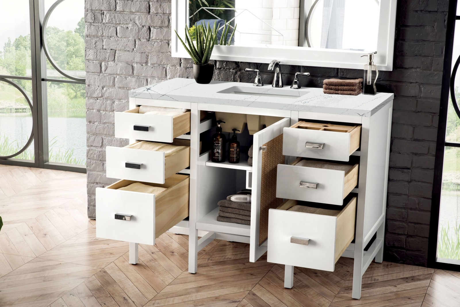 James Martin Vanities E444-V48-3ENC Addison 48″ – White