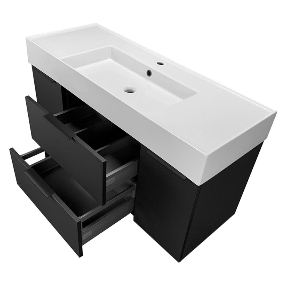 Nameeks Derin-4818-W-C Derin 48″ Wall Mounted Single Basin Vanity – Night Blue /