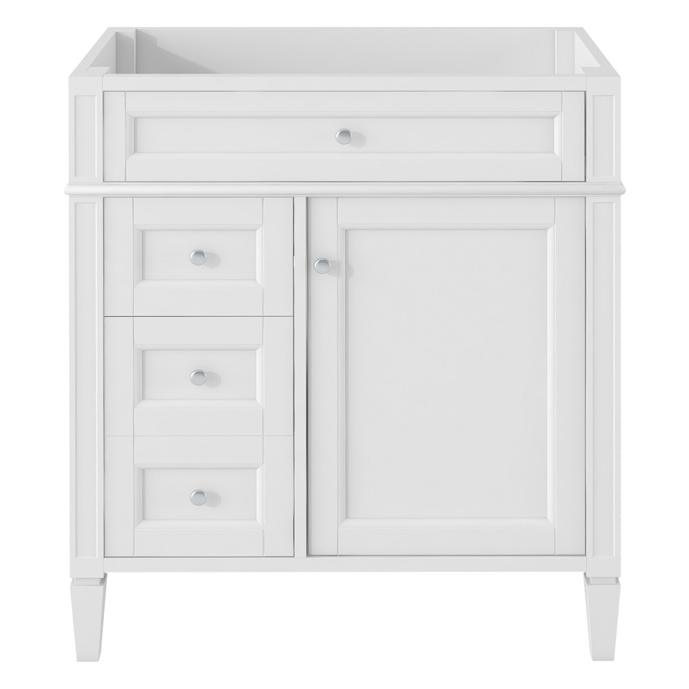 Vanity with no sink Two drawers One pull-out drawer