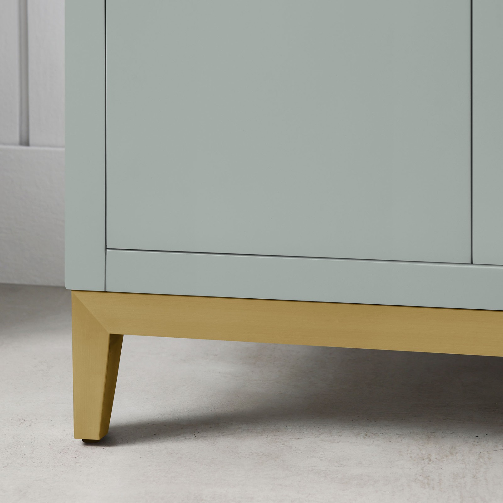 Diya 30″ Bathroom Vanity in Sage Green with White Countertop