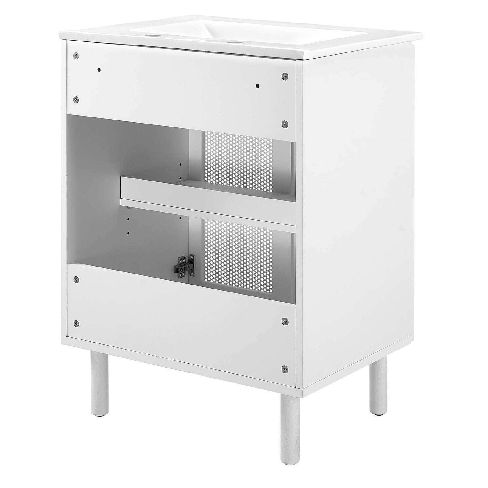 Calla 24″ Perforated Metal Bathroom Vanity
