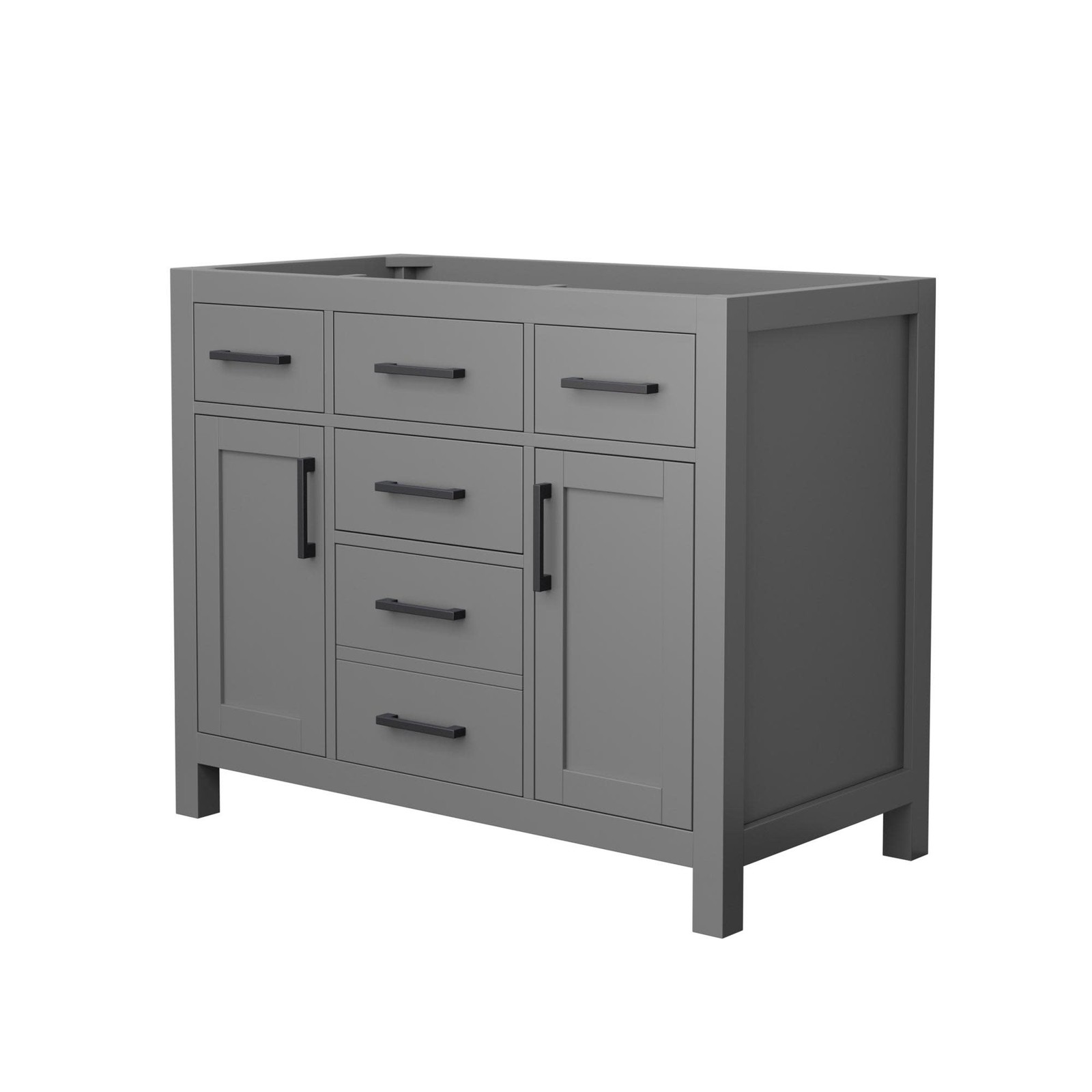 Wyndham Collection WCG242442S-CX-MXX Beckett 41″ Single – Dark Gray / Matte