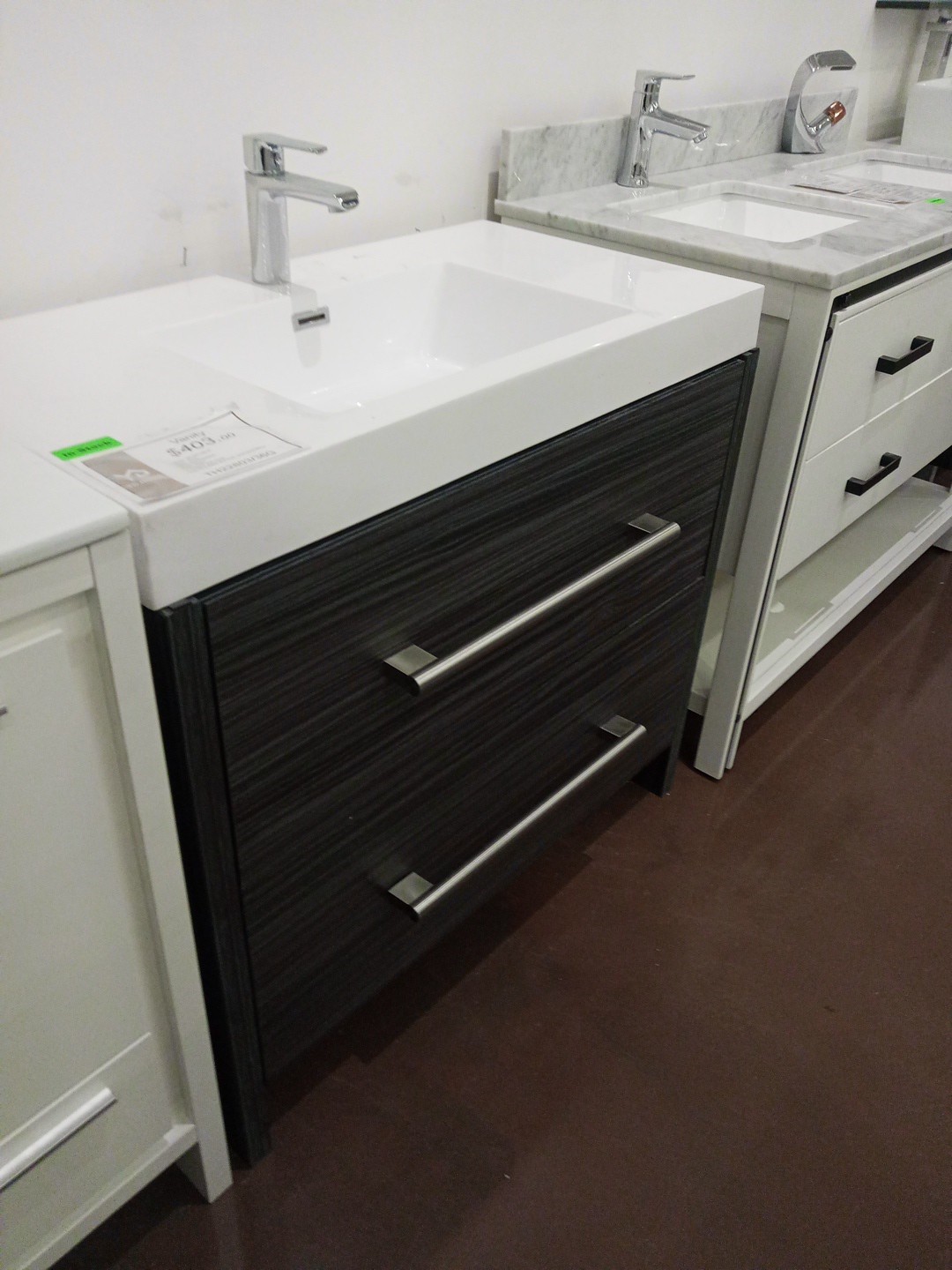 16″ 24″ 30″ 36″ 48′ 55″ 60″ Vanity Base Sink Mirror White Black Gray Blue