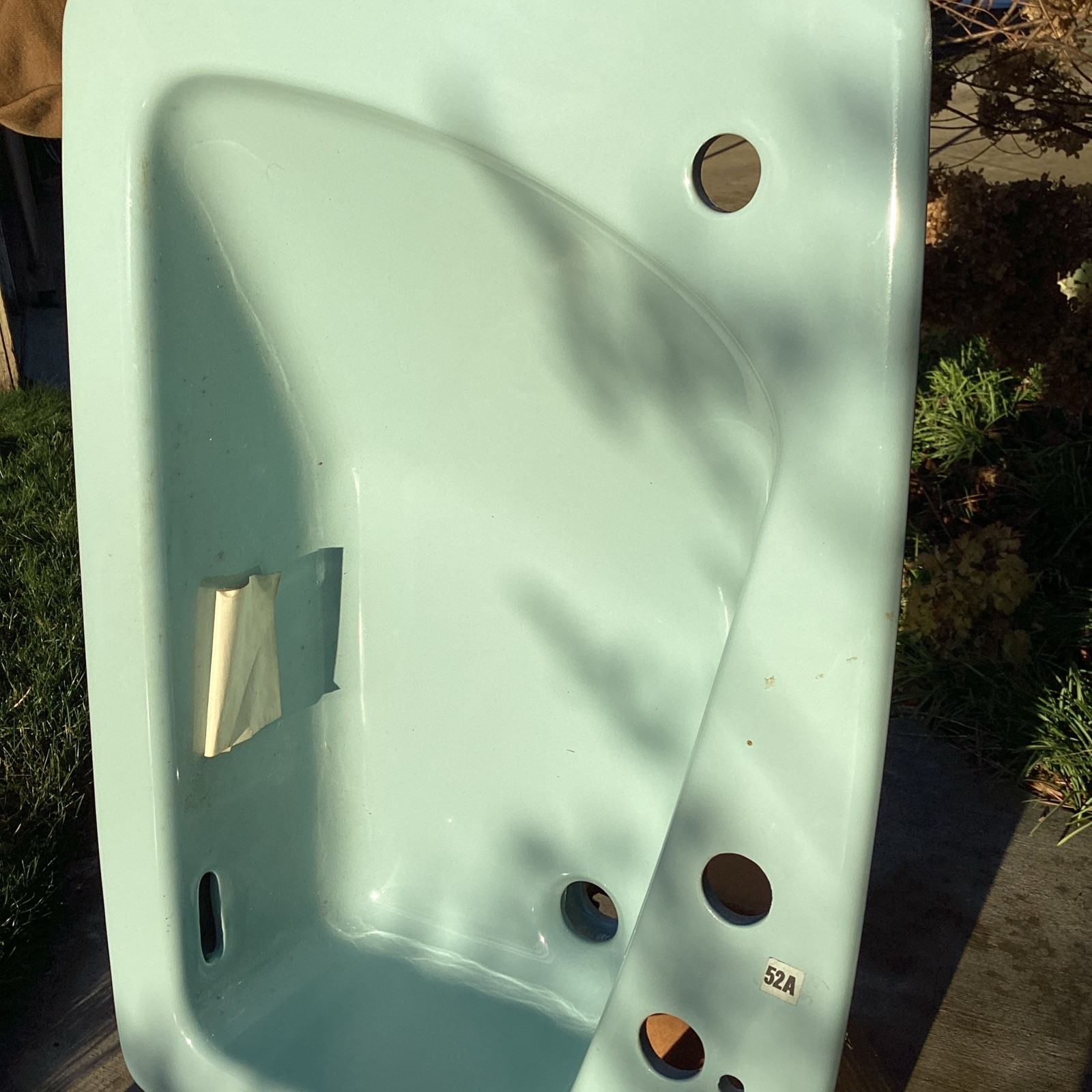 NEW Kohler K-2170 Lady Vanity 28″ Bathroom Sink, SIDE SPRAY HOLE, Cerulean Blue