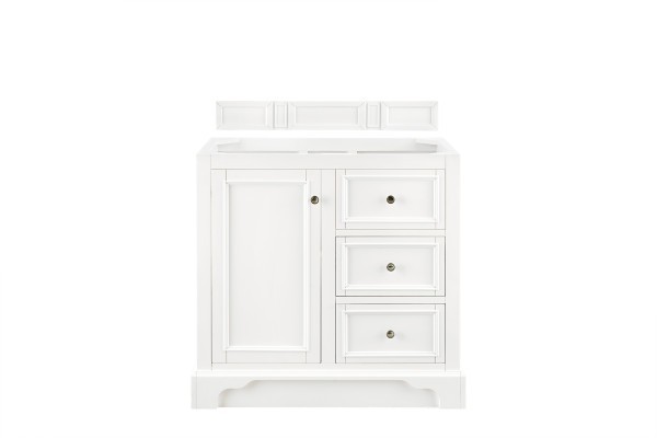 36″ James Martin De Soto 825-V36-BW Single Vanity Cabinet Bright White