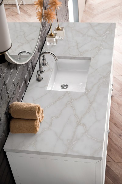 60″ James Martin Athens E645-V60S-GW-3VSL Vanity Cabinet Victorian Silver Top