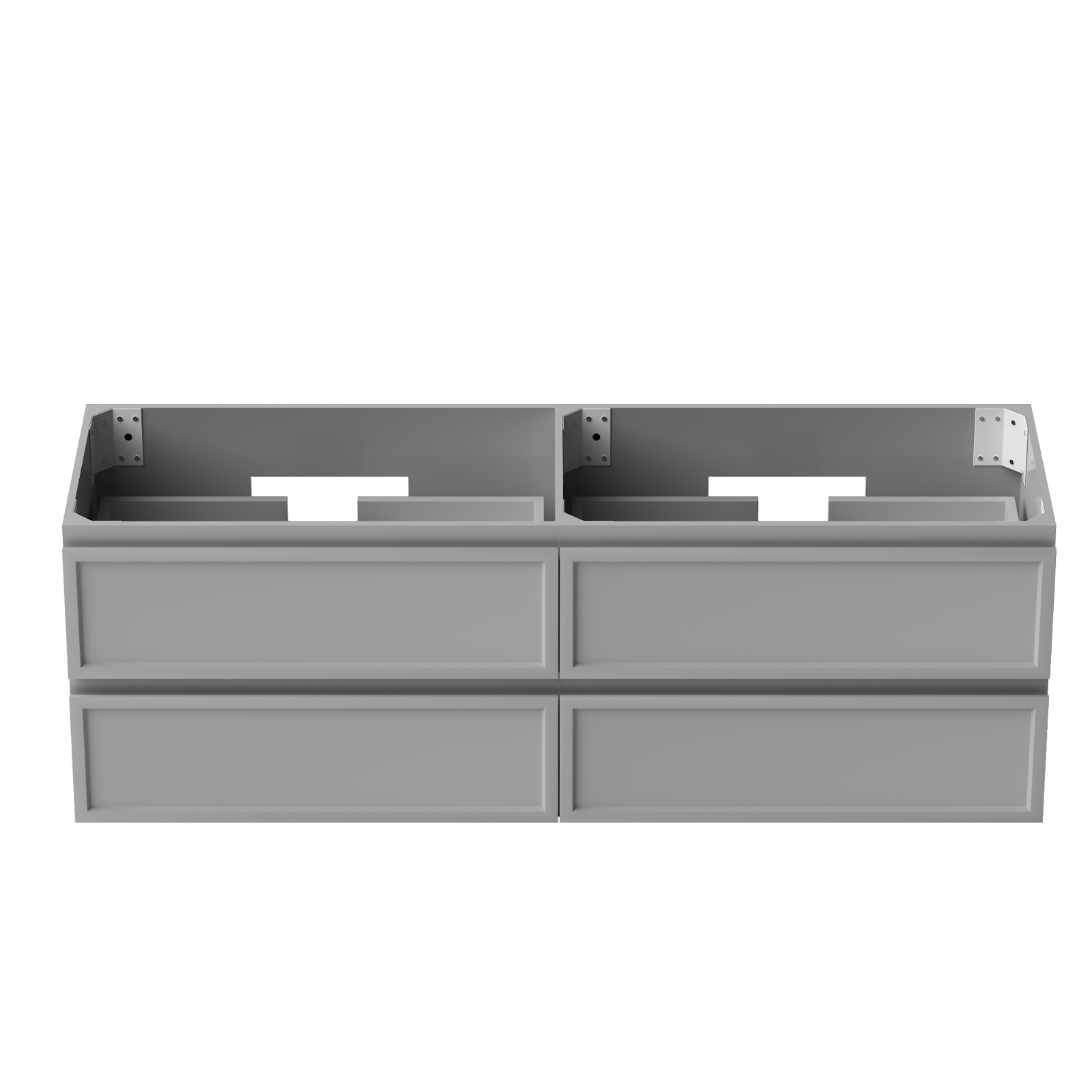 59” PVC Wall Mounted Floating Bathroom Vanity only base