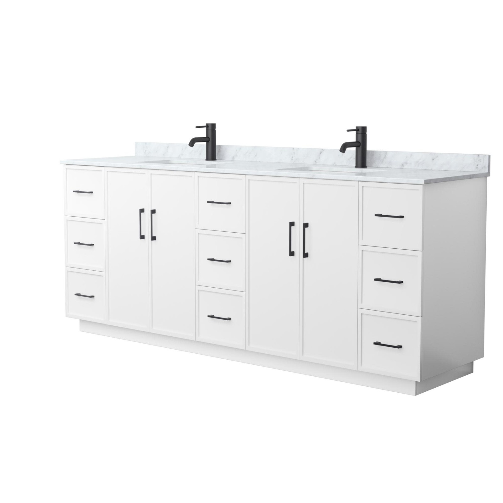 Wyndham Collection WCH7474-84D-CMUNS-MXX Elan TK 84″ – White / Brushed Nickel
