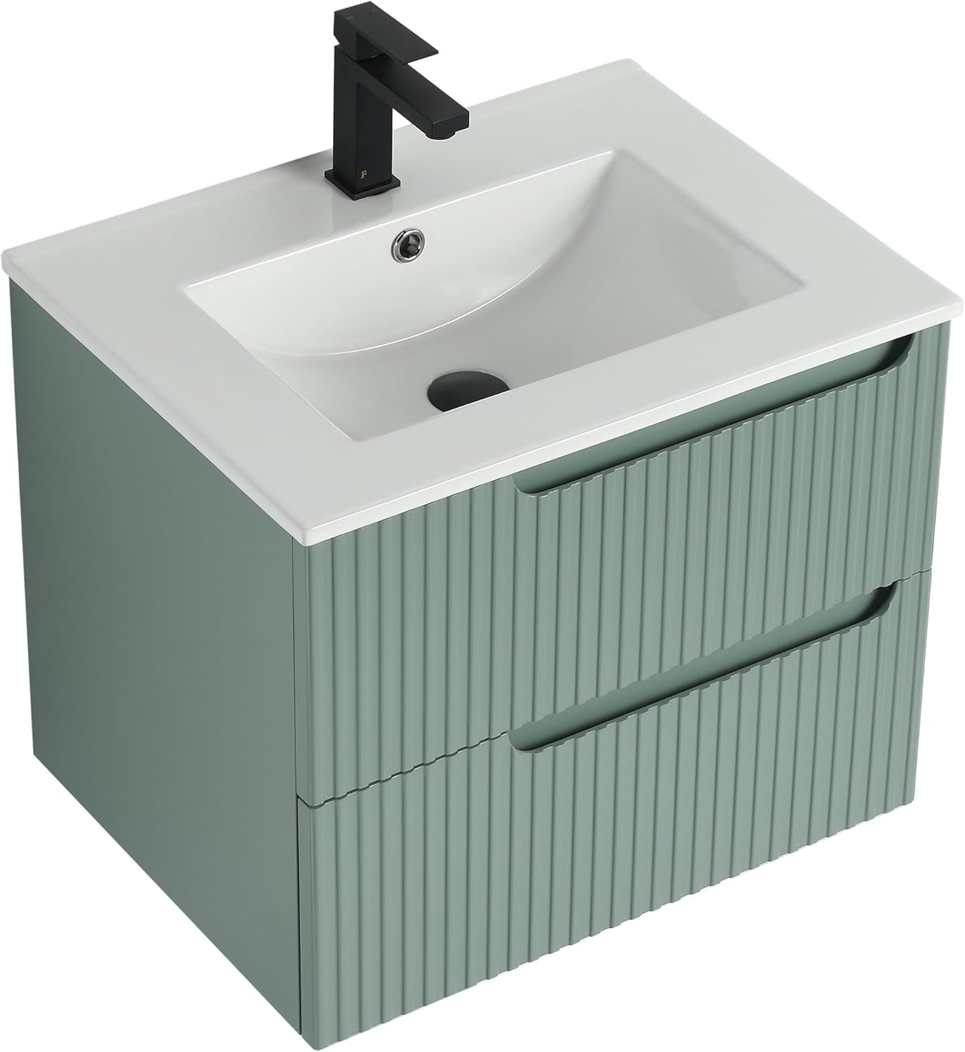 Elegant Mint Green 24″ Bathroom Vanity with Sink – Modern Design